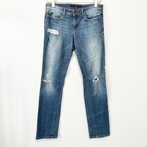 Joe's Jeans ex lover distressed blue denim size 26 straight leg